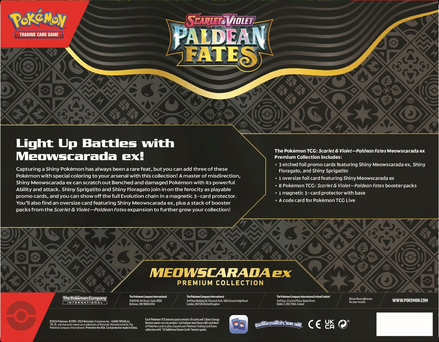 Scarlet & Violet - Paldean Fates Premium Collection | Meowscarada EX