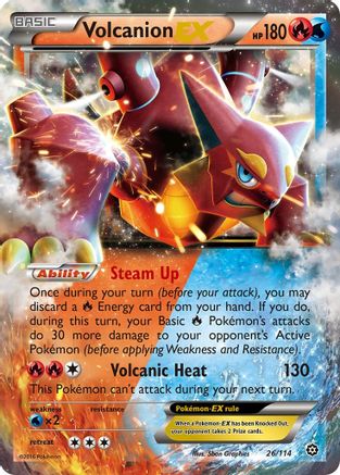 Volcanion EX 26/114 - XY Steam Siege Holofoil