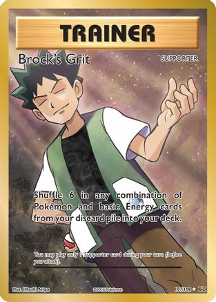 Brock's Grit (Full Art) 107/108 - XY Evolutions Holofoil