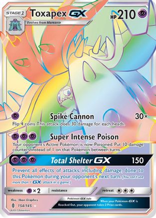 Toxapex GX (Secret) 154/145 - SM Guardians Rising Holofoil