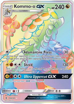 Kommo-o GX (Secret) 159/145 - SM Guardians Rising Holofoil