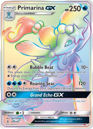 Primarina GX (Secret) 149/145 - SM Guardians Rising Holofoil