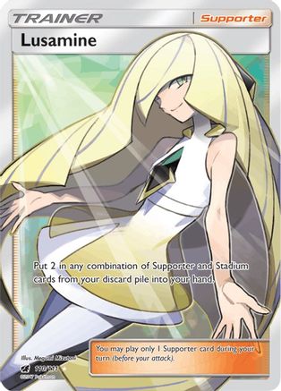 Lusamine (Full Art) 110/111 - SM Crimson Invasion Holofoil