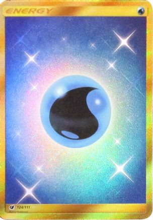 Water Energy (Secret) 124/111 - SM Crimson Invasion Holofoil