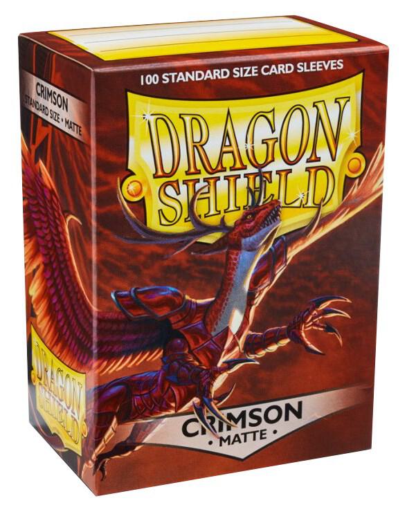 Dragon Shield Matte Sleeves - Crimson Card Father Games Dragon Shield Matte Sleeves - Crimson Card Father Games