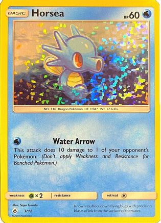 Horsea - 3/12 3/12 - McDonalds Promos 2018 Holofoil