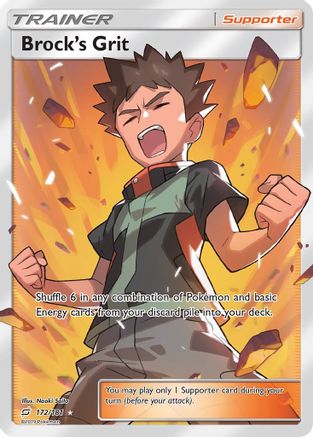 Brock's Grit (Full Art) 172/181 - SM Team Up Holofoil