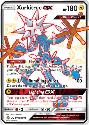 Xurkitree GX SV58/94 - Hidden Fates Shiny Vault Holofoil