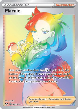 Marnie (Secret) 208/202 - SWSH01 Sword & Shield Base Set Holofoil