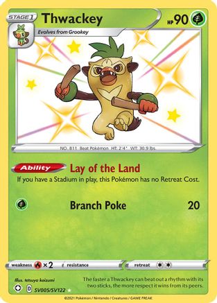 Thwackey SV005/122 - Shining Fates Shiny Vault Holofoil