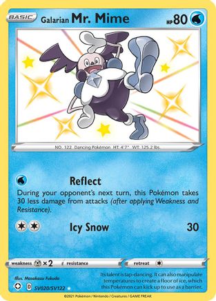 Galarian Mr. Mime SV020/122 - Shining Fates Shiny Vault Holofoil