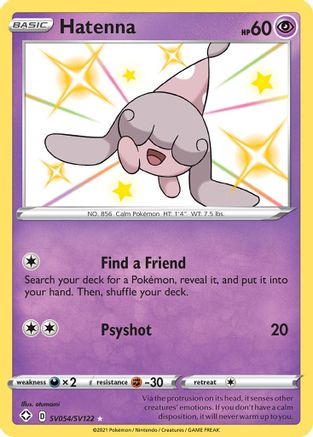 Hatenna SV054/122 - Shining Fates Shiny Vault Holofoil