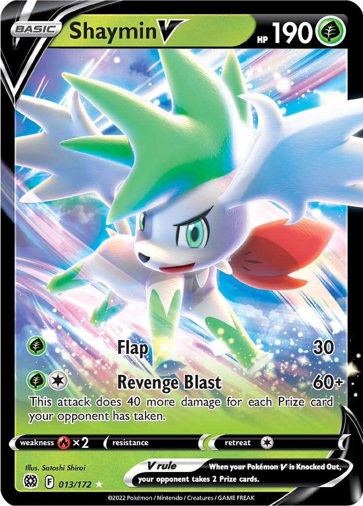 shaymin pokemon card ex Pokemon Brilliant Stars Shaymin V #13