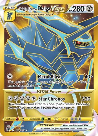 Origin Forme Dialga VSTAR - 210/189 (Secret) 210/189 - SWSH10 Astral Radiance Holofoil