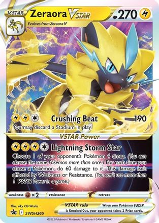 Zeraora VSTAR - SWSH265 SWSH265/307 - SWSH Sword & Shield Promo Cards Holofoil