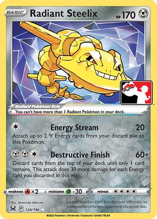 Radiant Steelix 124 - Prize Pack Series Cards Holofoil
