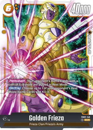 Golden Frieza (FB02-140) - Blazing Aura Holofoil