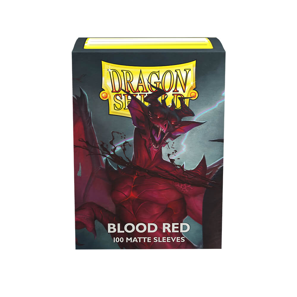 Dragon Shield Matte Blood Red Standard Sleeves (100 Sleeves)