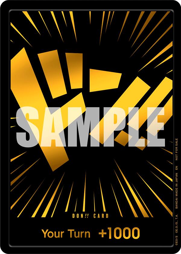 one piece card game don cards DON!! Card (Black and Gold) [OP-PR