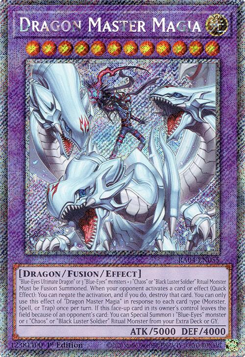 platinum secret rare yugioh cards Dragon Master Magia (Platinum Rare) [RA04 Deck:Graveyard Overdrive kumena using monsters from your Pokemon Trading Card Game