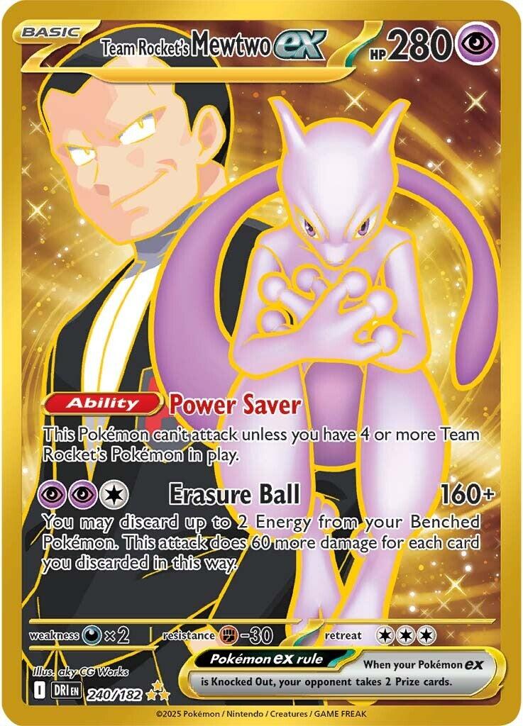 Team Rocket's Mewtwo ex - 240/182 [DRI - 240/182] – Card Father Games