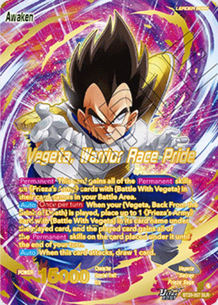 Vegeta // Vegeta, Warrior Race Pride (SLR)