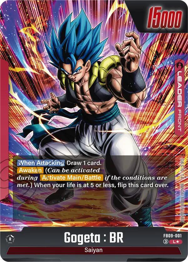 Gogeta : BR - FB09-001 (Alternate Art) (Back)