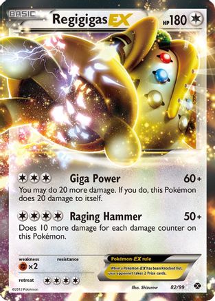 Regigigas EX 82/99 - Next Destinies Holofoil