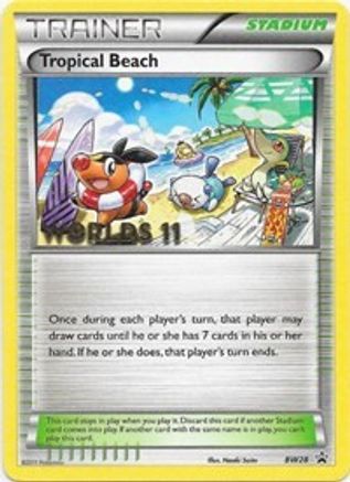 Tropical Beach - BW28 (Worlds 11) BW28/101 - Black and White Promos