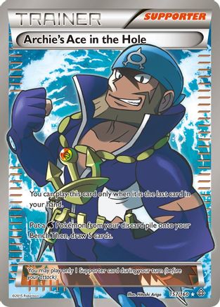 Archie's Ace in the Hole (157 Full Art) 157/160 - XY Primal Clash Holofoil
