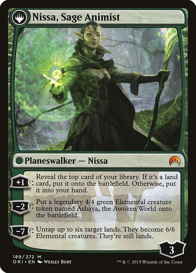Nissa, Vastwood Seer (Back)