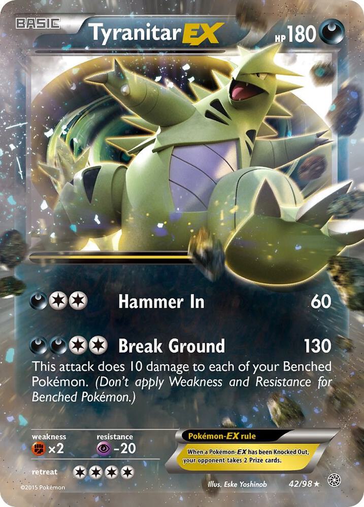 Tyranitar EX - XY - Ancient Origins