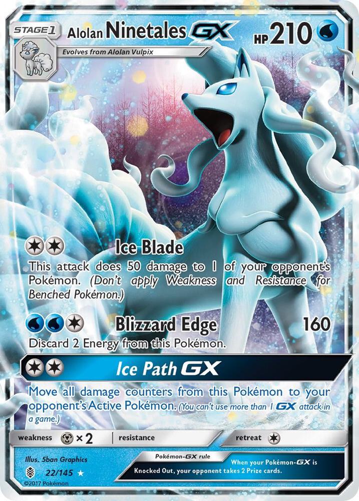 Alolan Ninetales GX - SM - Guardians Rising