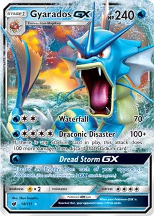 Gyarados GX 18/111 - SM  Crimson Invasion Holofoil
