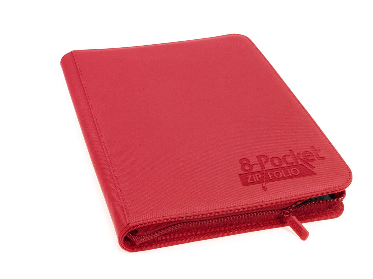 Binder - 8-Pocket ZipFolio XenoSkin - Red