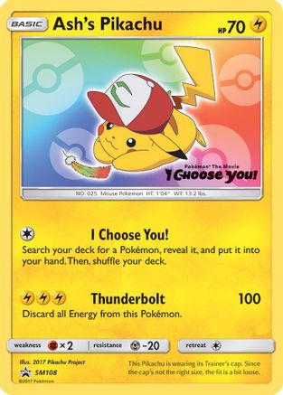 Ash's Pikachu - SM108 SM108/248 - SM Promos