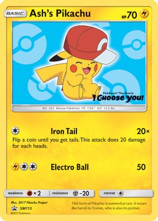 Ash's Pikachu - SM113 SM113/248 - SM Promos