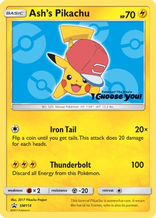 Ash's Pikachu - SM114 SM114/248 - SM Promos