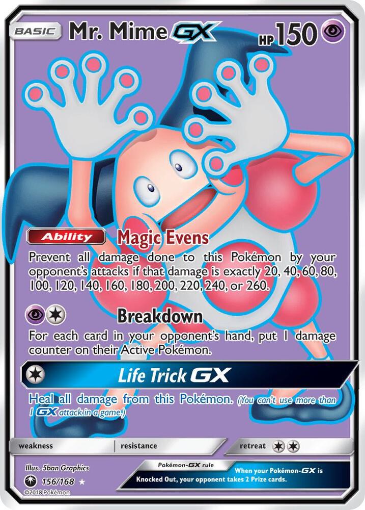 Mr. Mime GX (Full Art) - SM - Celestial Storm