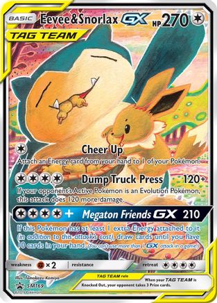 Eevee & Snorlax GX - SM169 - SM Promo