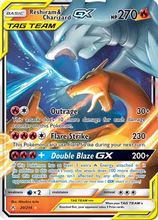 Reshiram & Charizard GX - SM - Unbroken Bonds