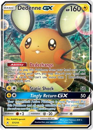 Dedenne GX - SM - Unbroken Bonds