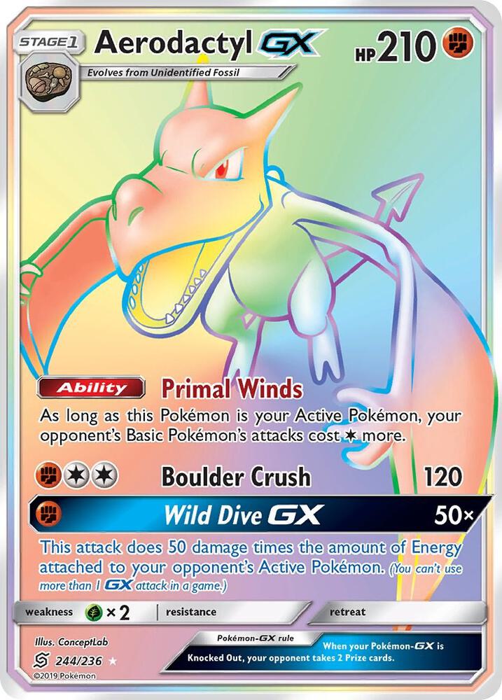 Aerodactyl GX (Secret) - SM - Unified Minds