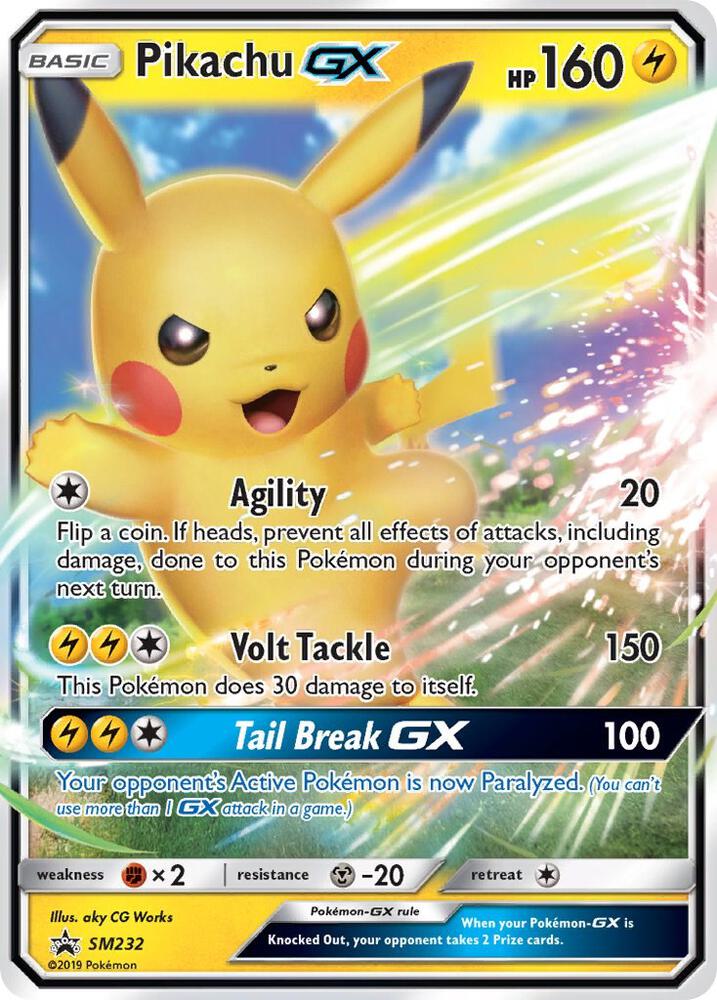 Pikachu GX - SM232 - SM Promo