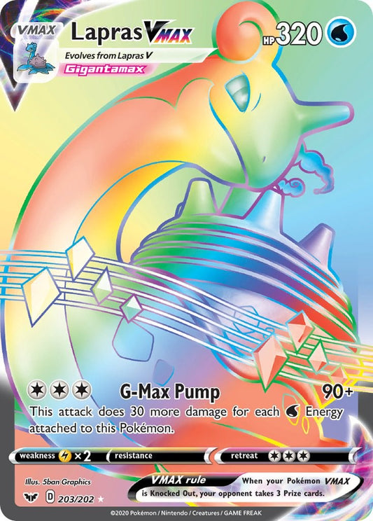 Lapras VMAX (Secret) [SWSH01 - 203/202]