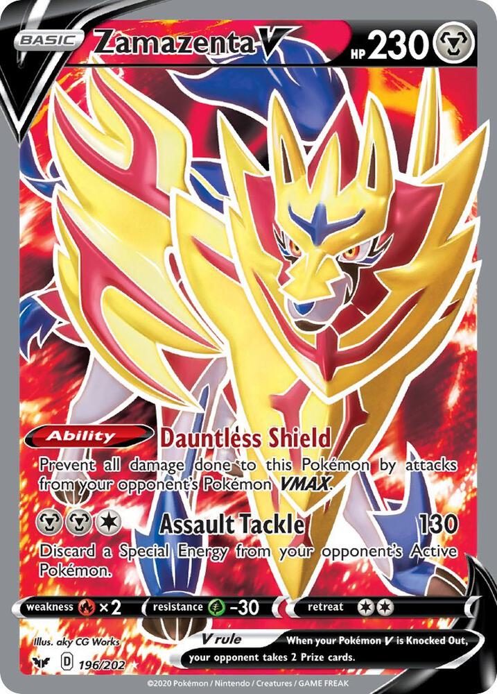 Zamazenta V (Full Art) - Sword & Shield Base