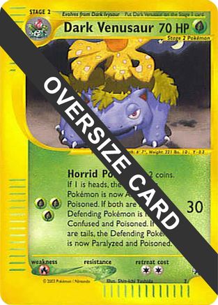 Dark Venusaur - 7 (Best of Game 7 Promo) 7 - Jumbo Cards