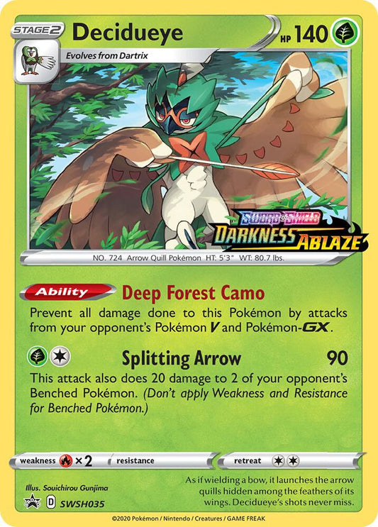 Decidueye - SWSH035 (Prerelease) - SWSH: Sword & Shield Promo Card