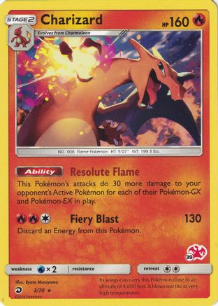 Charizard - 3/70 (#39 Charizard Stamped) 3 - Battle Academy