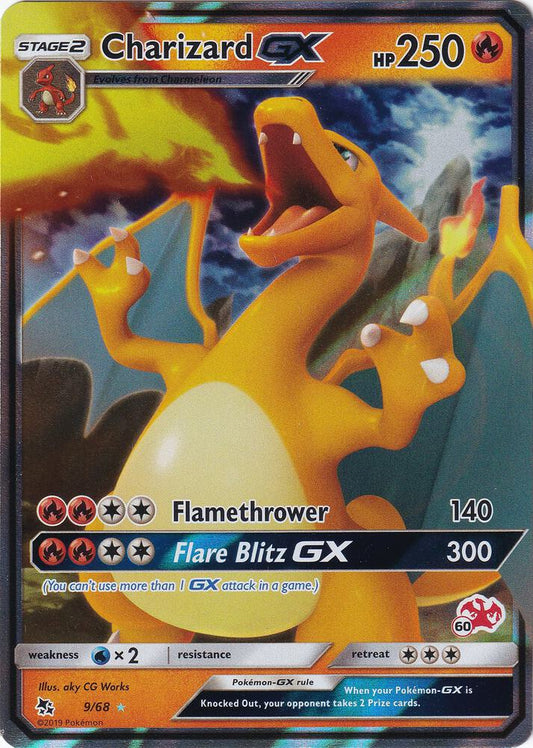 Charizard GX - 9/68 (#60 Charizard Stamped) - Battle Academy